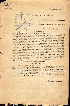 0125 - Resolución; Ministerio de Instrucción Pública y Agricultura de Santa Fe