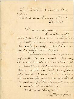 0190 - Respuesta a invitación a festejo patrio; Carmen Lara