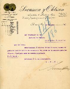 0185 - Cuenta y envío; Svensson Y Ohlsson, Buenos Aires