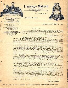 0172 - Informa traslado de negocio; Francisco Mairotti, relojero mecánico, Buenos Aires