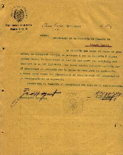 0047 - Copia de contrato de la luz eléctrica; Comisión de Fomento de Santa Teresa
