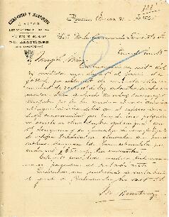 0131 - Presupuesto solicitado, M. Martínez, Aserradero y Martinete a vapor, Rosario