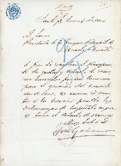 0030 - Pedido de Ordenanzas, José Galiano, Ministerio de Gobierno, Agricultura e Instrucción Pública, Santa Fe.