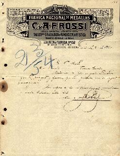 0050 - Guía y factura; C. y A. F. Rossi, Buenos Aires