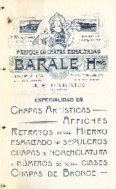 0008 - Publicidad de sus productos; Barale Hnos.