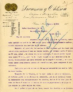 0307 - Pedido; Svensson y Ohlsson, Buenos Aires