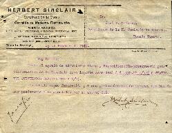 0022 - Plano y presupuesto; Herbert Sinclair