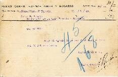 0167 - Carta recibida; Ferro Carril Buenos Aires y Rosario