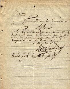 0009 - Renuncia al cargo; firma confusa
