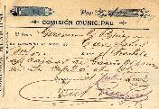0159 - Recibo; Comisión Municipal de Canals