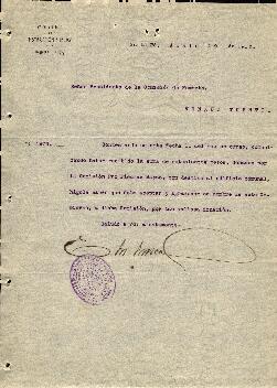0168 - Donación recibida; Ministerio de Instrucción Pública y Agricultura