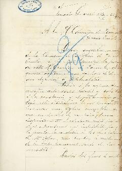 0023 - Apoyo económico, Comisión de la Iglesia de Venado Tuerto, J. Dangos, secretario; Juan Cavanagh, tesorero