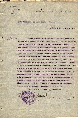 0195 - Resolución sobre jurisdicción de Colonia San Francisco; Ministerio de Instrucción Pública y Agricultura de Santa Fe