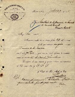 0162 - Pago recibido; Viuda de Francisco Merlo & Cía.