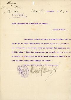 0127 - Información solicitada; Ministerio de Instrucción Pública y Agricultura de Santa Fe