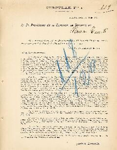 0119 - Reenvío de Circular N° 1; Jacinto Demaria, Honorable Consejo de Educación