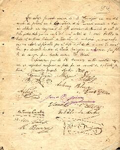 0094 - Petición arreglo de calle, Gregorio Genaro,  Miguel Sila, Antonio Valma, Luis Tiran, Juan Jaimi, Vicente Cibelli, Antonio Cantore, M. Barra, Fabiola de López, otras firmas ilegibles