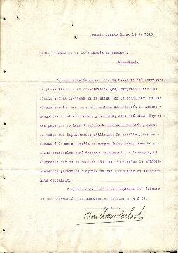 0082 - Instrucciones recibidas; Anselmo Sarbach