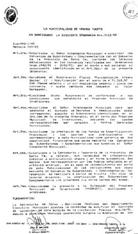 Ordenanzas 2112 a 2141