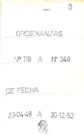 Ordenanzas 119 a 249