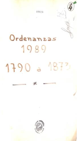 Ordenanzas 1790 a 1873