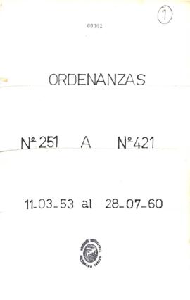 Ordenanzas 251 a 421