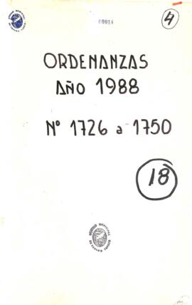 Ordenanzas 1726 a 1750